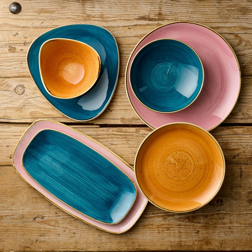 Photo for Stonecast Tangerine shallow plate, 220 mm 2
