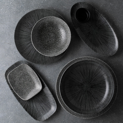 Изображение для Talerz podłużny szefa kuchni Studio Prints Agano Black, 360x190mm [ru] 2