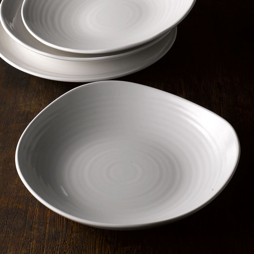 Photo for Wobbly coupe bowl with an organic shape, Dudson White, 300 mm, 1500 ml 2
