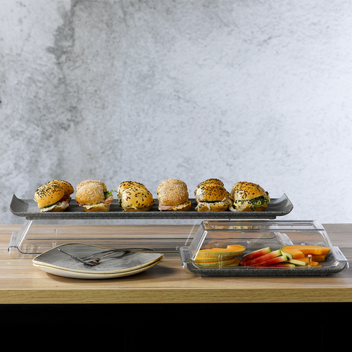Photo for Rectangular melamine tray, Granite, 560x150mm 2