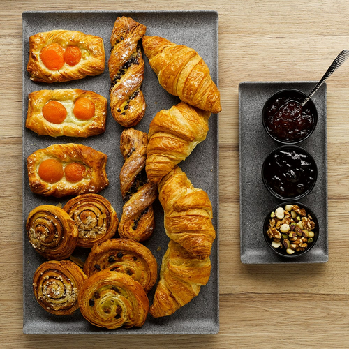 Photo for Rectangular melamine tray, Granite, 530x330mm 2