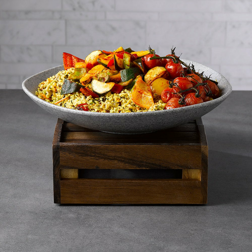 Photo for Organic-shaped Granite melamine bowl, 320 mm, 2000 ml 2