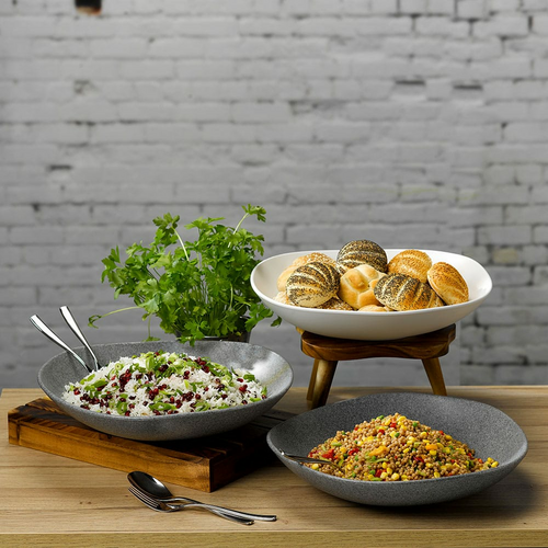 Photo for Organic-shaped melamine bowl, 320 mm, 2000 ml 2