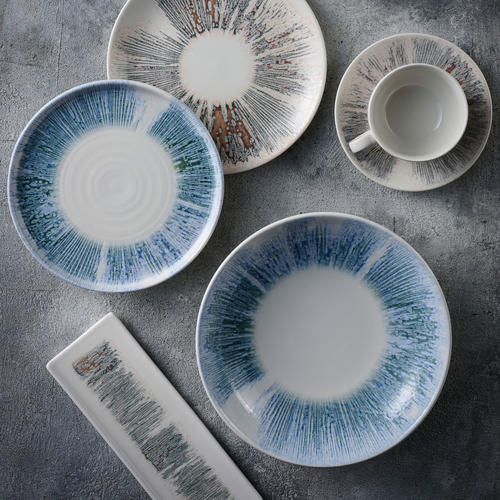 Photo for Lyra Blue high-rimmed plate, 210 mm 2
