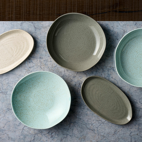 Photo for Deep bowl with an organic shape, Stonecast Grey, 250 mm, 1160 ml 2