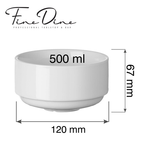 Zdjęcie do Stapelbar skål Pure Bianco, 500 ml 2