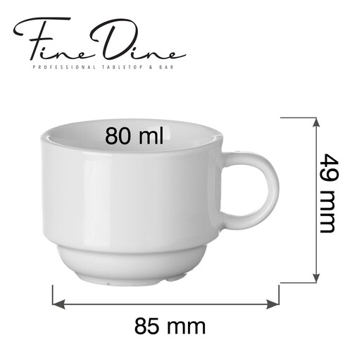 Zdjęcie do Stapelbar espressokopp Pure Bianco, 80 ml 2