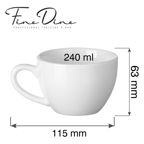 Zdjęcie do Elegant cappuccino-kopp Pure Bianco, 240 ml 2