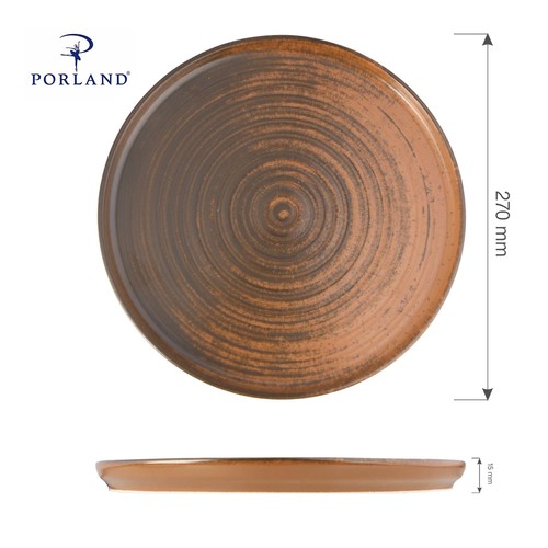 Foto für Teller mit hohem Rand Lykke Brown, 270 mm 2