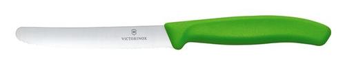 Zdjęcie do Victorinox Swiss Classic Nóż do pomidorów, zaokrąglony czubek, ząbkowany, 11 cm, zielony 2