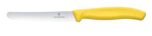 Zdjęcie do Victorinox Swiss Classic Nóż do pomidorów, zaokrąglony czubek, ząbkowany, 11 cm, żółty 2