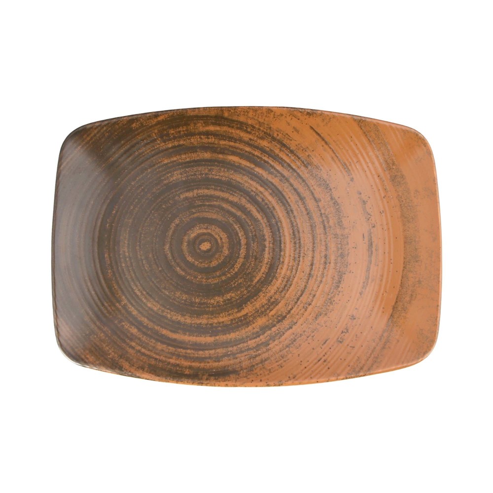 Oválný talíř Lykke Brown, 320 x 230 mm