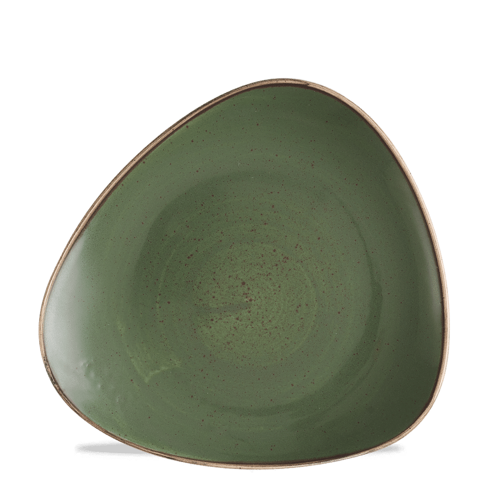 Dreieckiger Teller Stonecast Sorrel Green, 230 mm