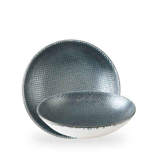Astro Metallic Blue Coupe Bowl, 250mm