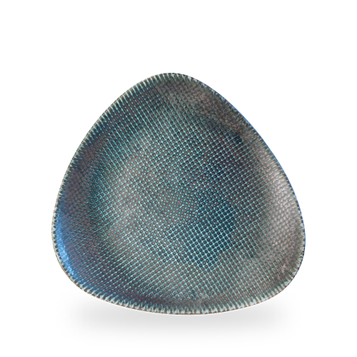 Astro Metallic Blue Triangle Plate, 270mm