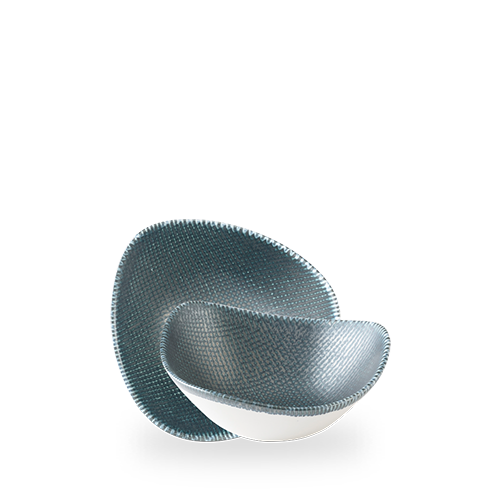Trojúhelníková miska Astro Metallic Blue, 190 mm