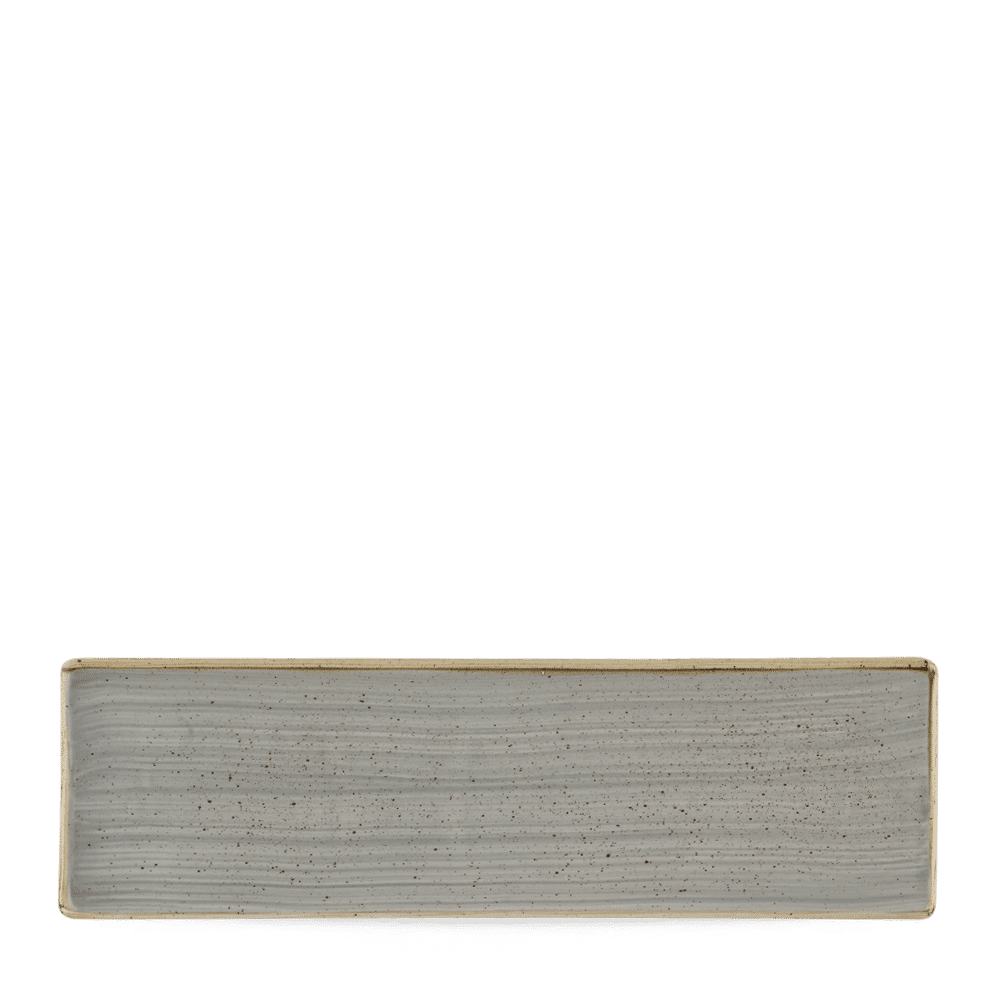 Porcelánový podnos Stonecast Peppercorn Grey, 300 x 90 mm