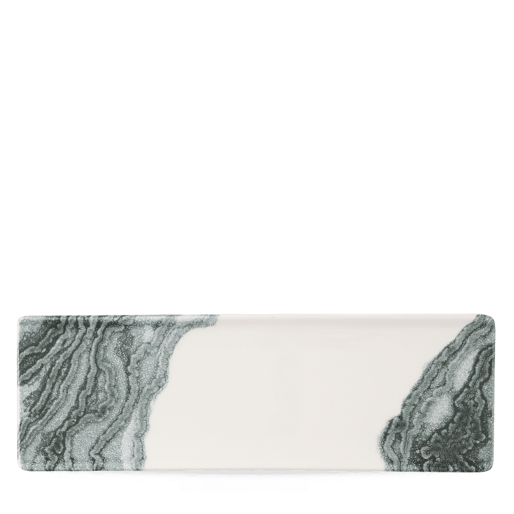 Tide Black Porcelain Tray, 320x110mm