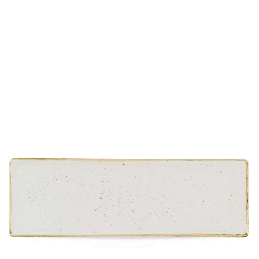 Porslinsbricka Stonecast Barley White, 320x110 mm