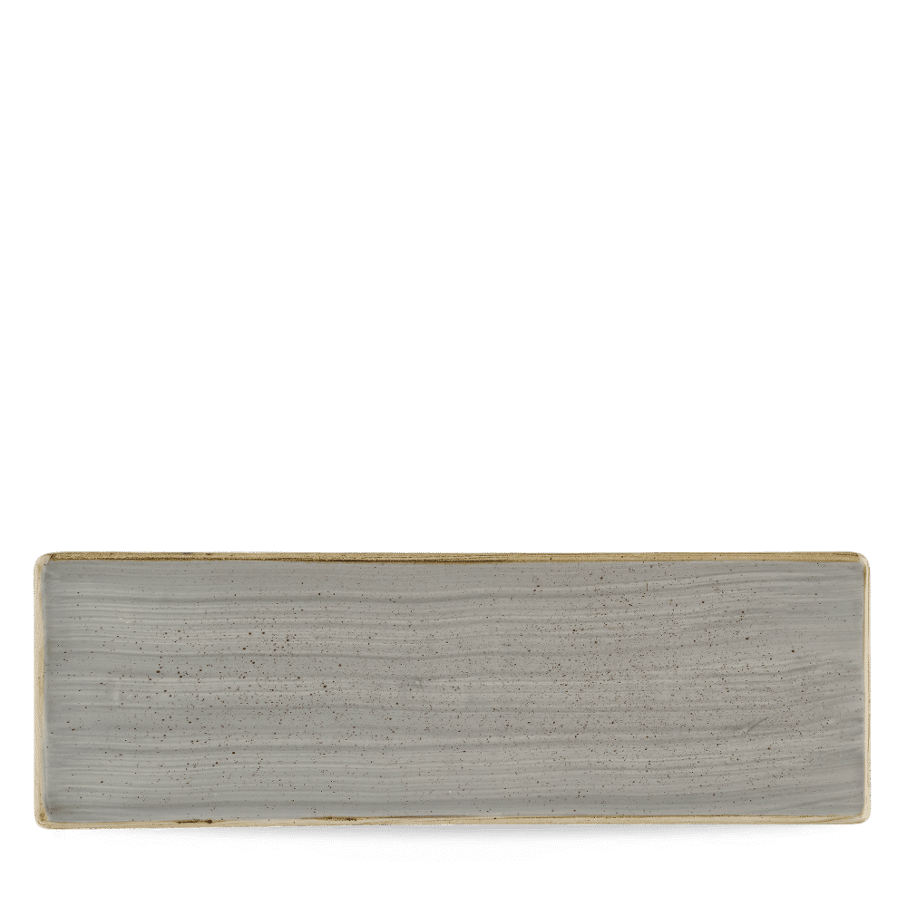 Porslinsbricka Stonecast Peppercorn Grey, 320x110 mm