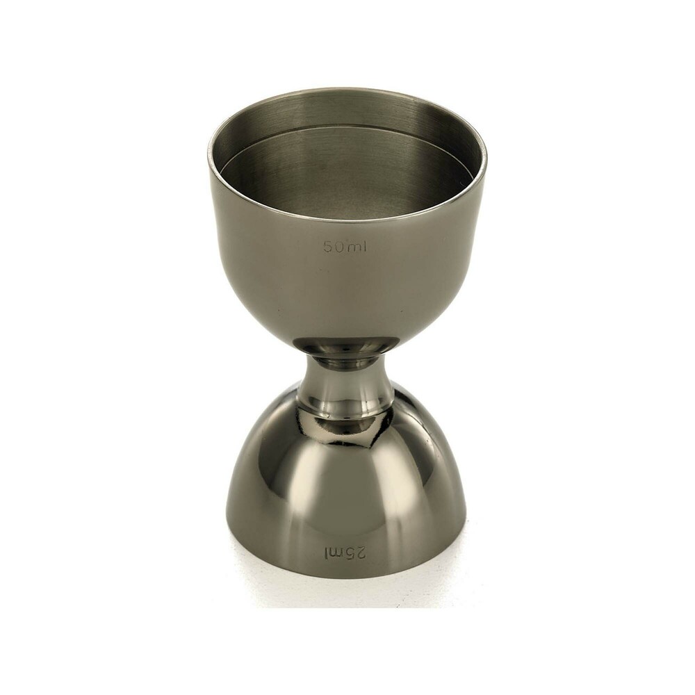 Barový odměrka Bell s rovným okrajem, černá, BarFly, 25/50 ml