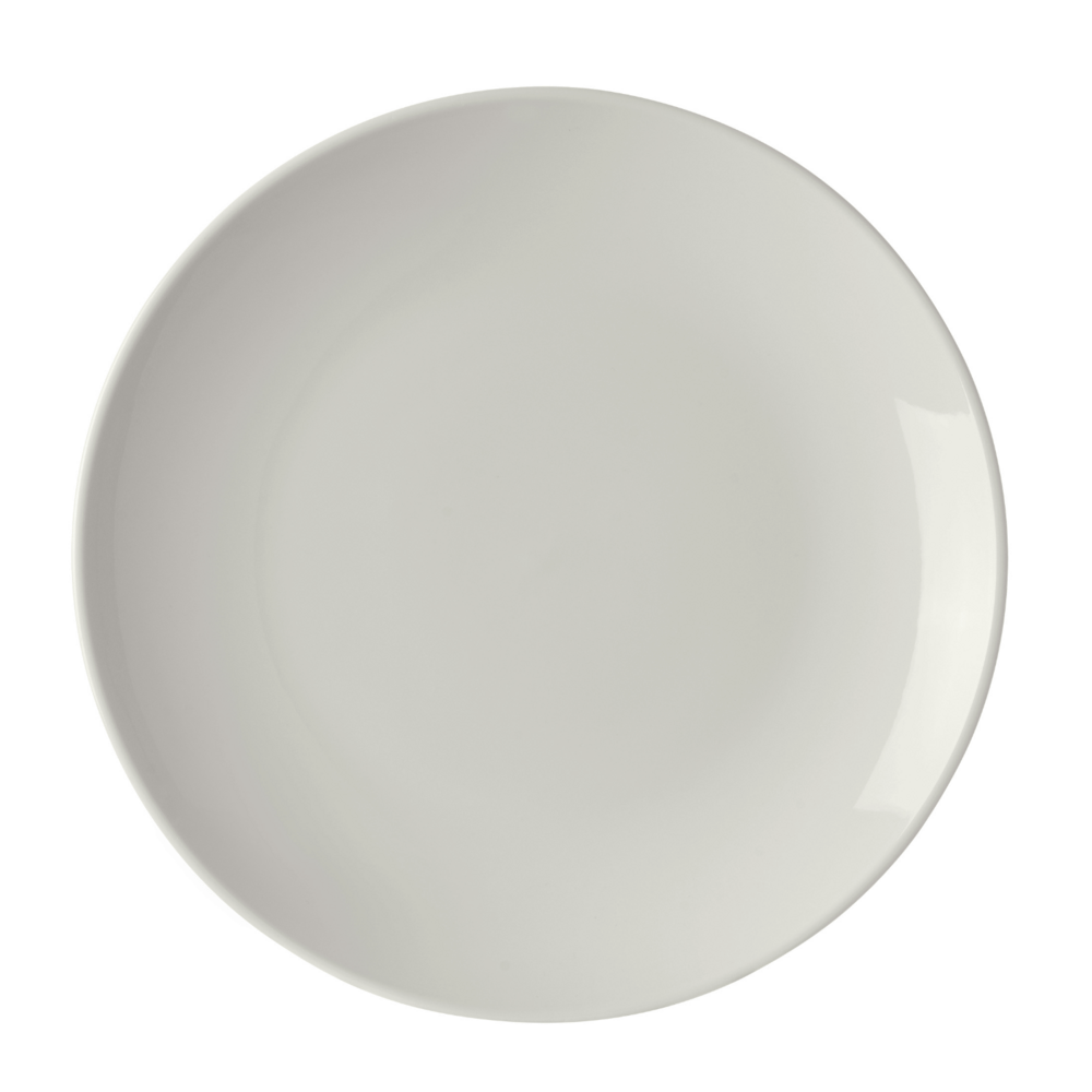 Pure Crema-tallrik utan kant, 230 mm
