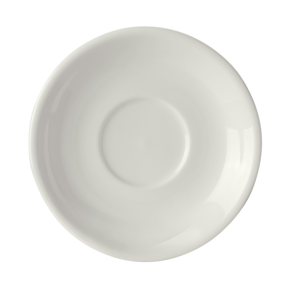 Pure Crema stackable cappuccino cup saucer, 160mm