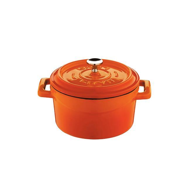 Mini-Gusseisentopf (Ø) 10 cm, orange