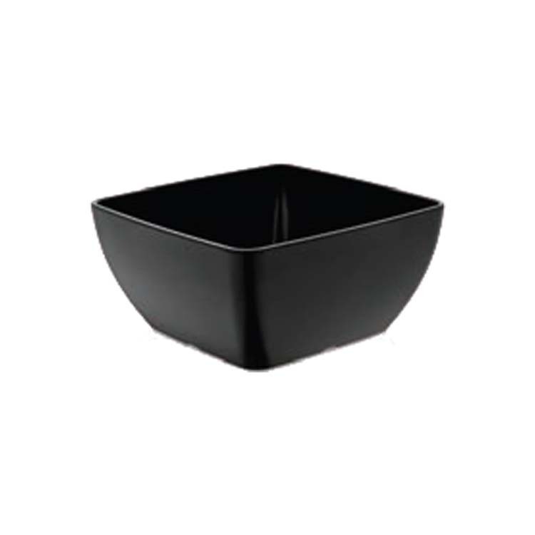Metro Quadratische Melaminschale, Schwarz, 250 x 250 x (H) 120 mm