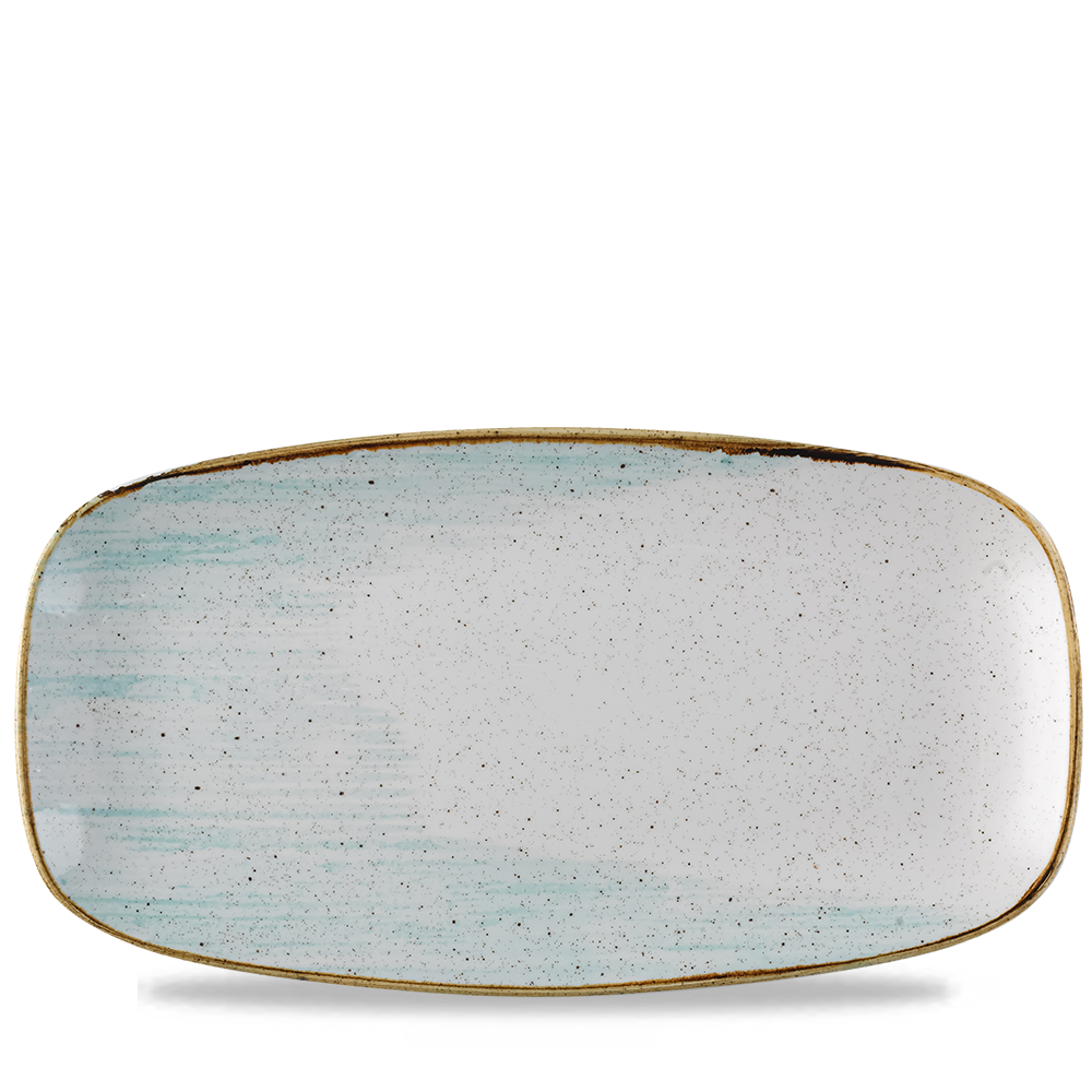 Talerz podłużny szefa kuchni Stonecast Accents Duck Egg, 360x190mm