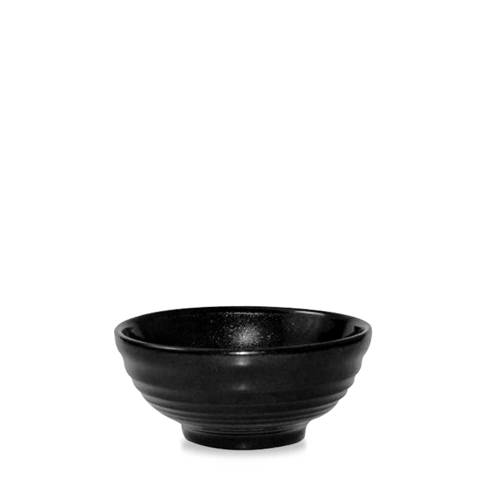 Misa na przekąski ryflowana Metallic Black, 120x60mm, 280ml