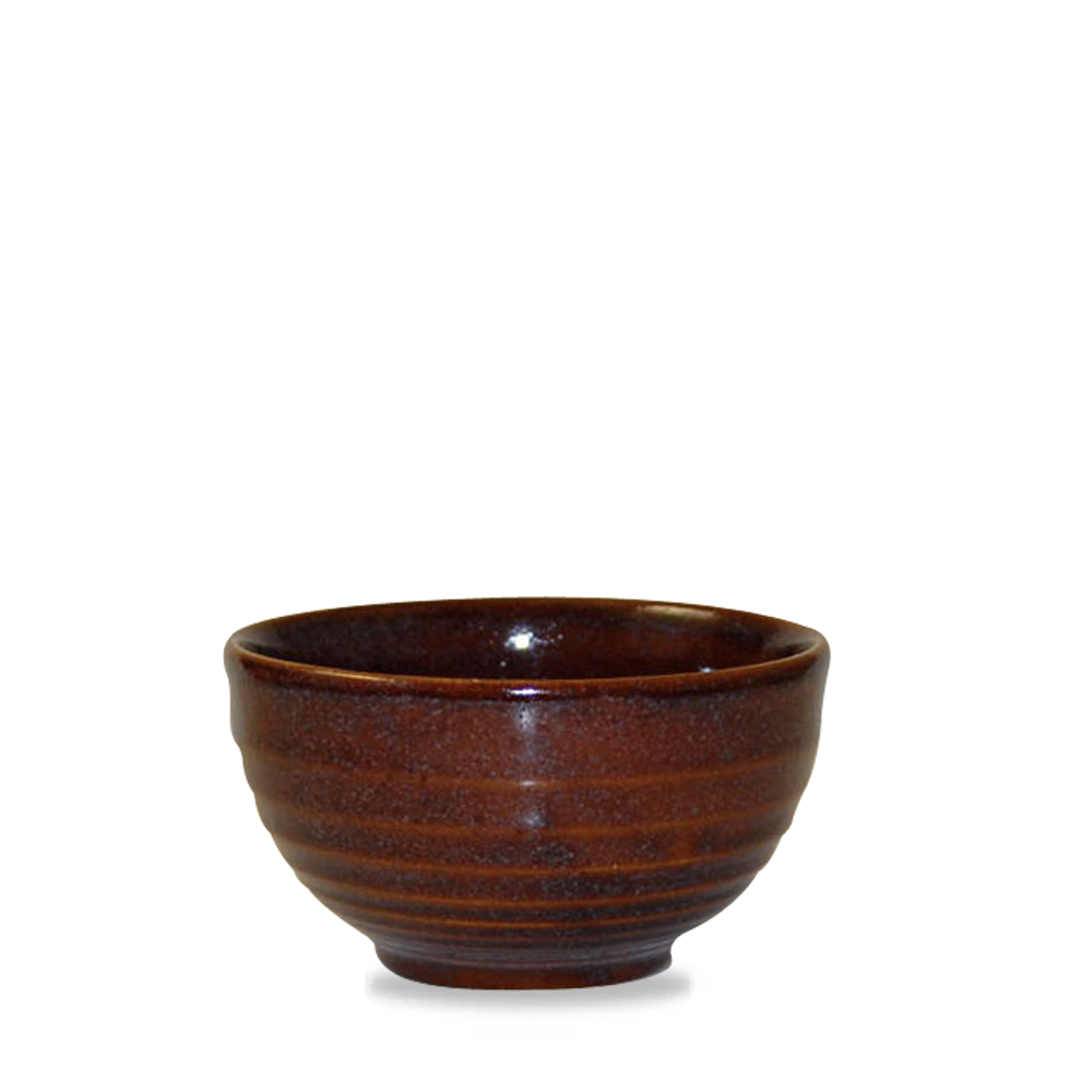Cinnamon ribbed bowl, 130x170mm, 560ml