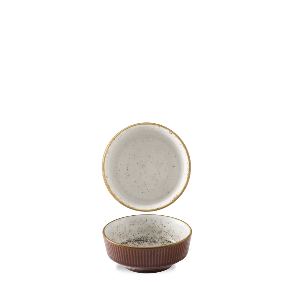 Cinnamon Brown Barley White  Kochi Shallowwl 9Oz [cz]