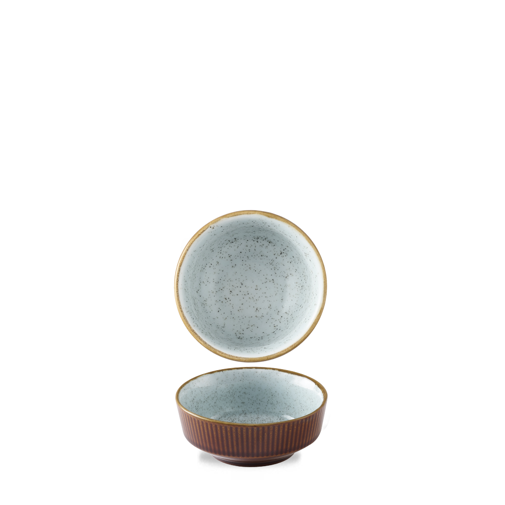 Kochi Cinnamon Brown Duck Egg shallow bowl, 120 mm, 260 ml