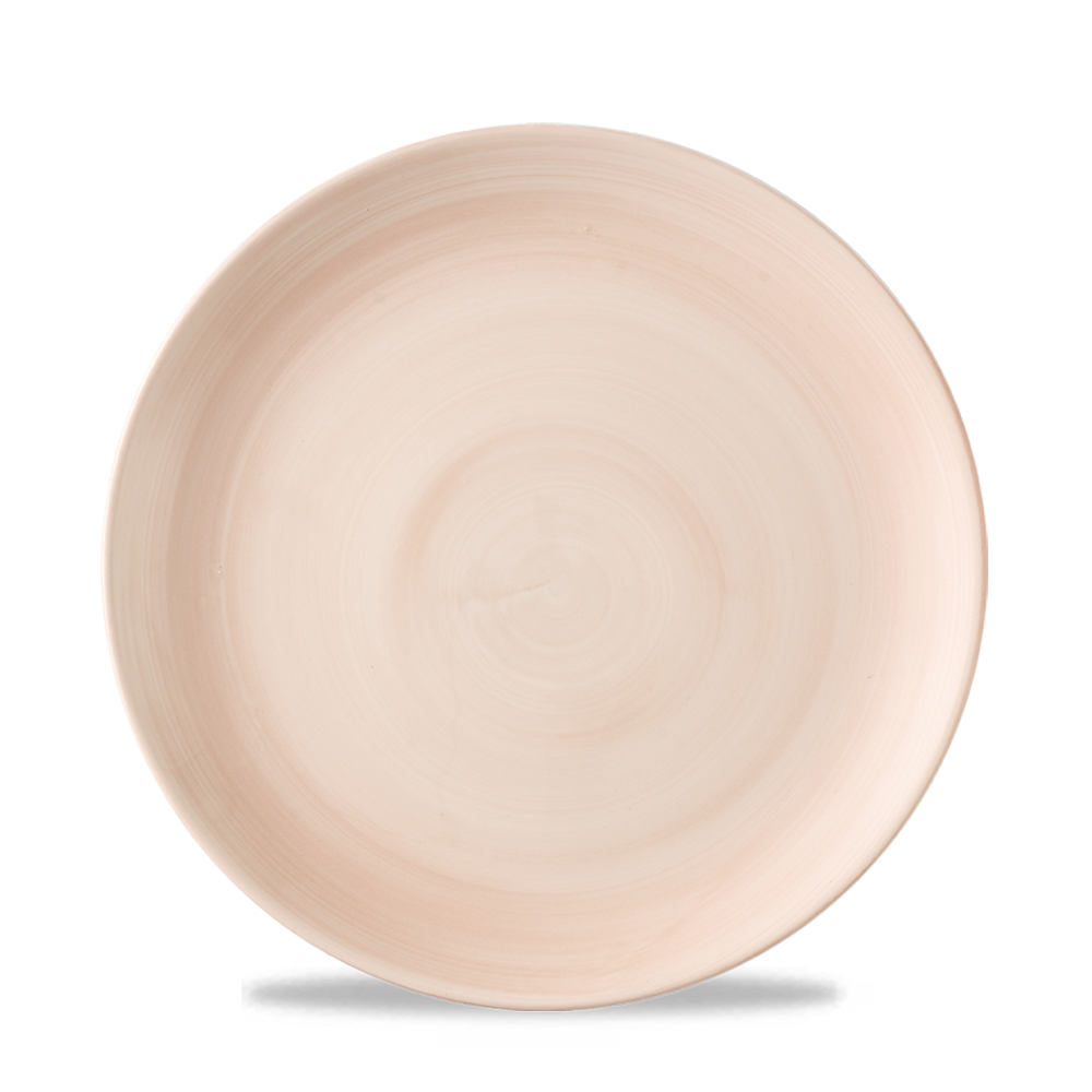 Stonecast Canvas Coral coupe plate, 220 mm