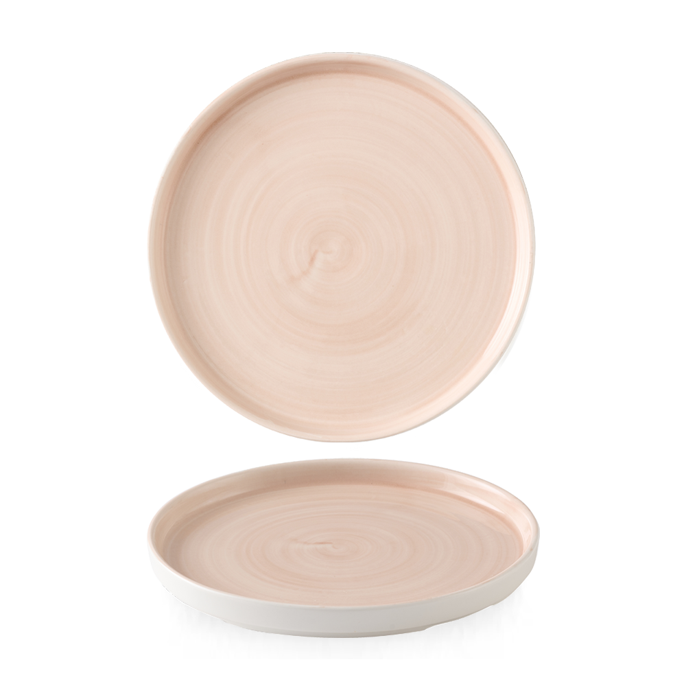Stonecast Canvas Coral plate with high rim, 210 mm