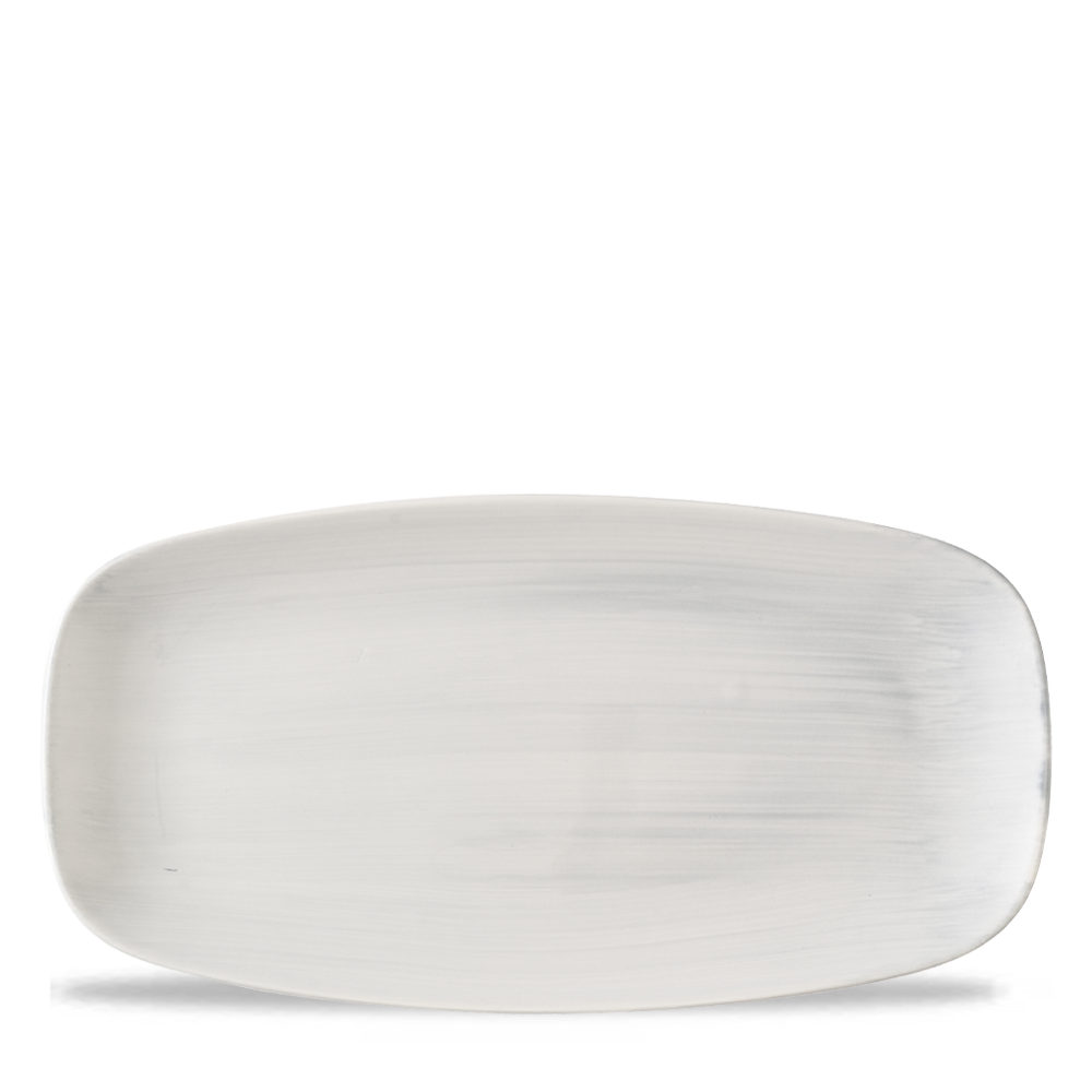 Talerz podłużny szefa kuchni Stonecast Canvas Grey, 300x150mm