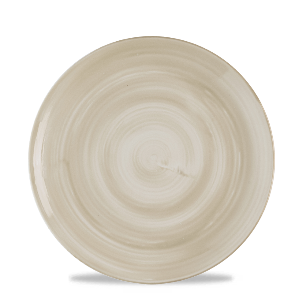 Stonecast Canvas Natural coupe plate, 220 mm
