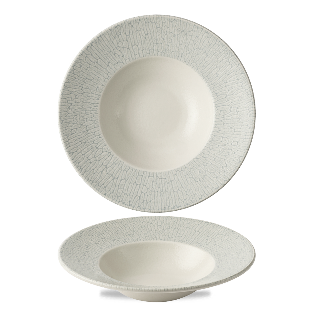 Delta Grey wide rimmed bowl, 240mm, 280ml