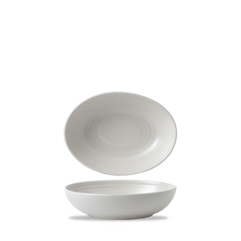 Evo Pearl deep oval bowl, 220x160mm, 1000ml