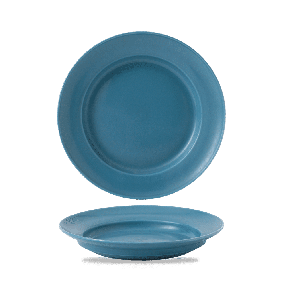 Talerz płytki na stopie Blue Glaze, 260mm