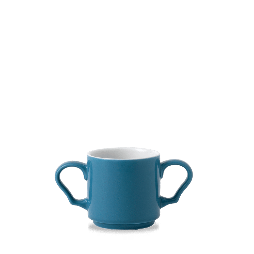 Kubek z podwójnym uchem Blue Glaze, 280ml