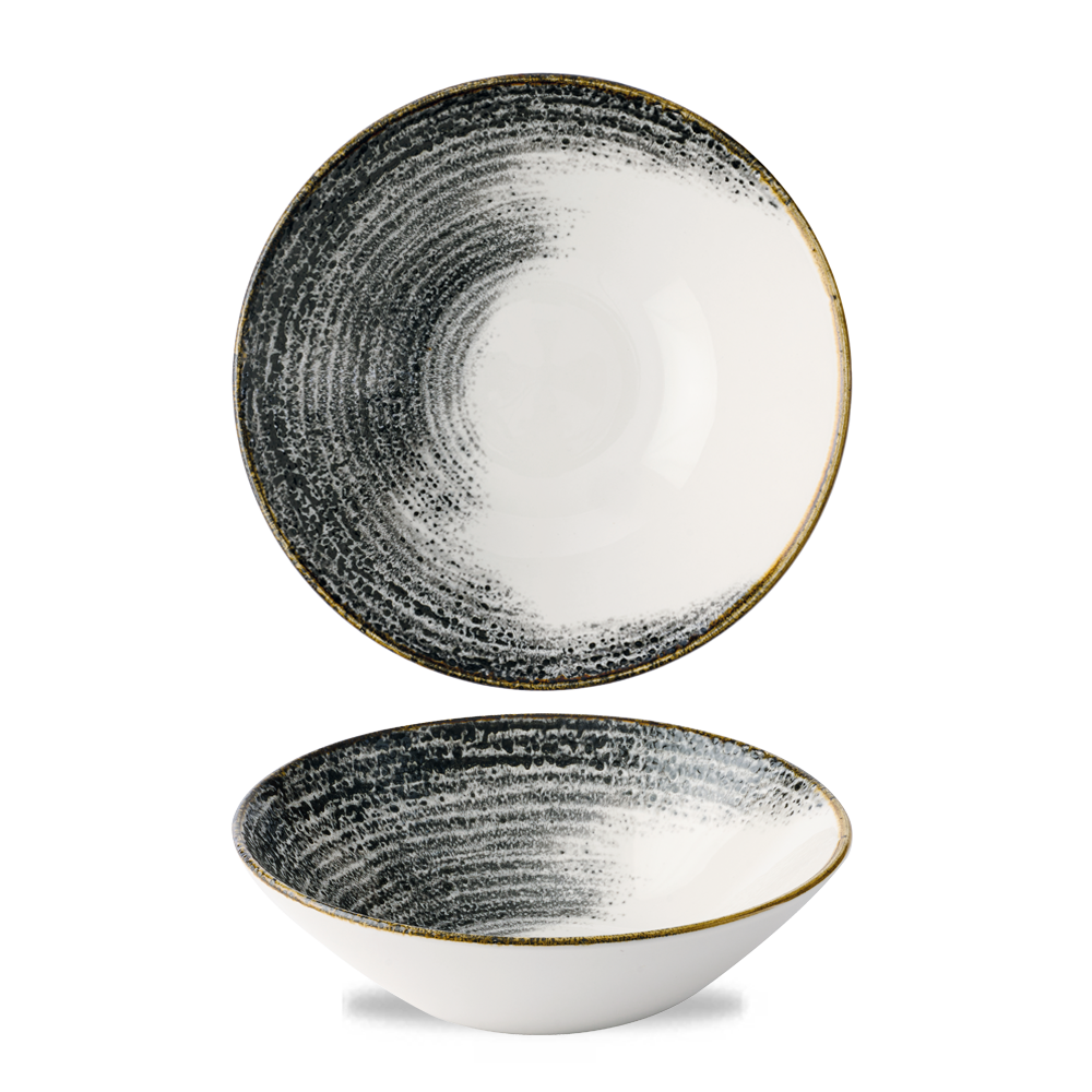Homespun Accents Black Deep Bowl, 220mm, 1100ml