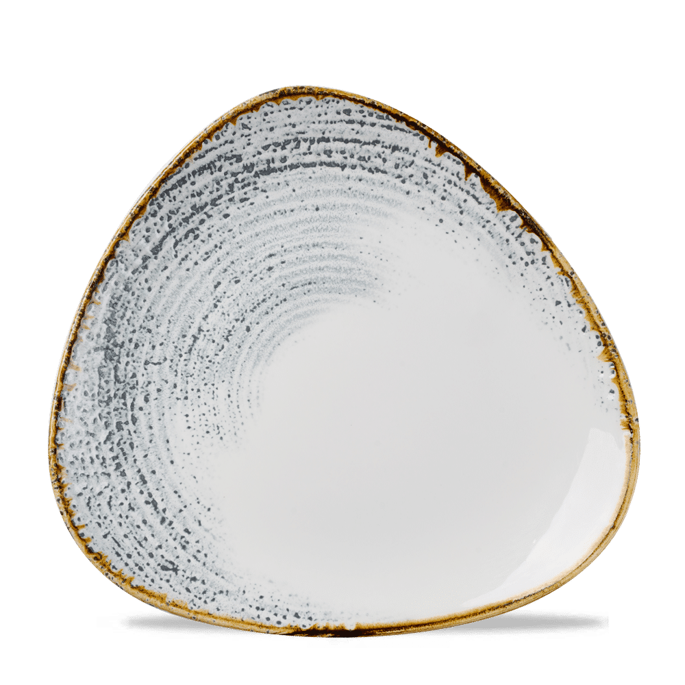 Talerz trójkątny Homespun Accents Jasper Grey, 300mm