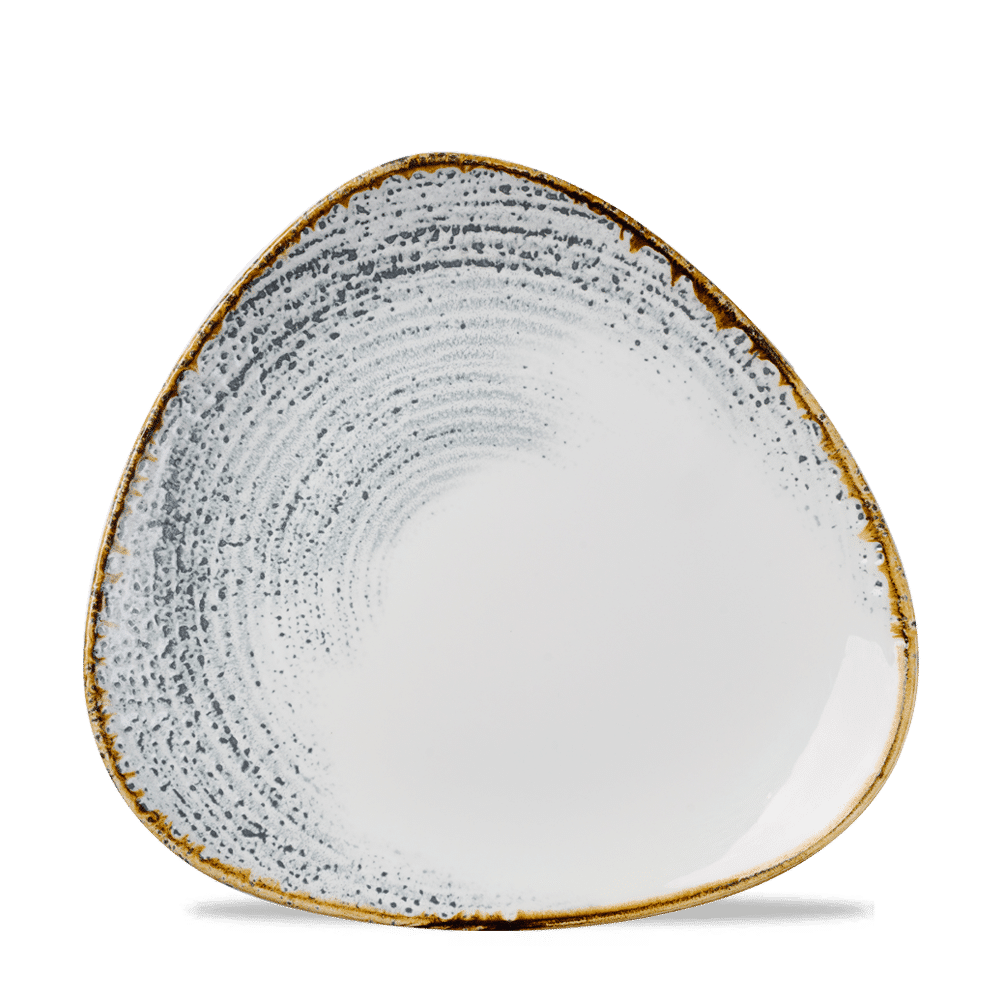 Talerz trójkątny Homespun Accents Jasper Grey, 230mm