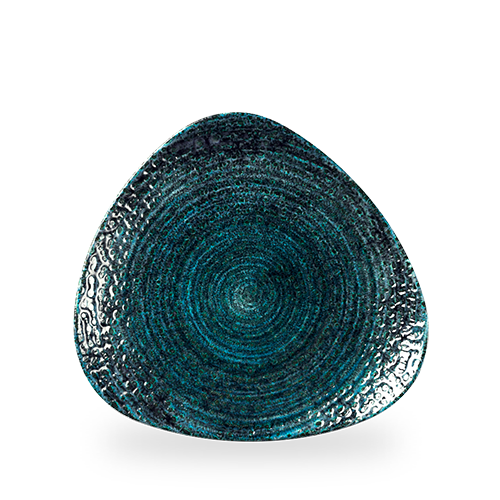 Talerz trójkątny Homespun Chroma Blue, 300mm