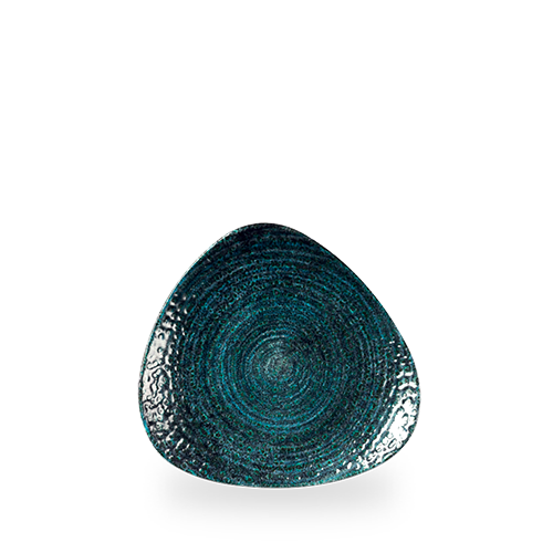 Talerz trójkątny Homespun Chroma Blue, 190mm