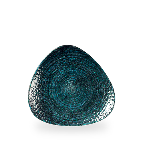 Talerz trójkątny Homespun Chroma Blue, 230mm