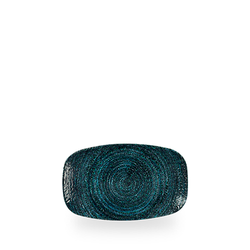 Talerz podłużny szefa kuchni Homespun Chroma Blue, 200x120mm