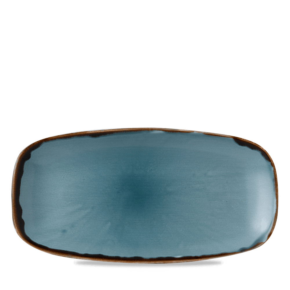 Talerz podłużny szefa kuchni Harvest Blue, 300x150mm